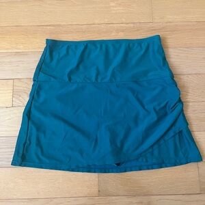 Womens Teal Swim Skirt Built in Bikini Bottoms Size Medium